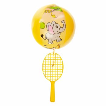 RACKET TAL-PADDLE BIL-BALLUN - ANIMALI TAL-ĠUNGLA (12-il biċċa)