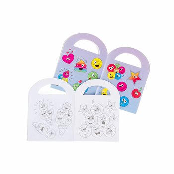 Kotba żgħar tal-kulur Smiley bi stikers (48 biċċa)