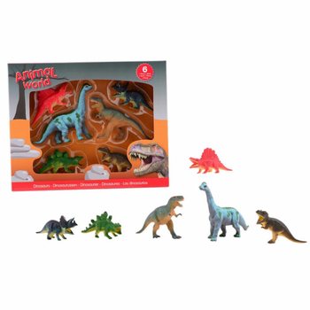 ANIMAL WORLD - Sett ta' Dinosawri (6 Figuri)