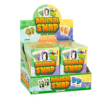 LOGĦBA TAL-KARTI ANIMAL SNAP - KARTI TAL-ANNIMALI B'36 KARTA - F'DISPLAY (12-il biċċa)