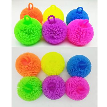 BALLUN PUFFER B'KULURI JGĦAJTU - 8CM - F'DISPLAY (12-il biċċa)