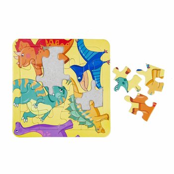 Mix Puzzles tad-Dinosawri - 14x14 cm (50 biċċa)