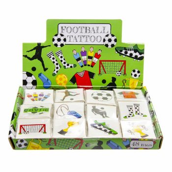 Fun Tattoos Futbol - Display b'48 Pakkett (12-il Tattoo f'kull pakkett)