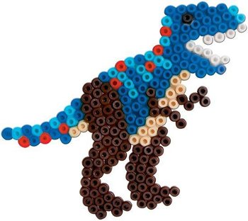 SES Iron-on Beads mudell T-Rex (1 biċċa)