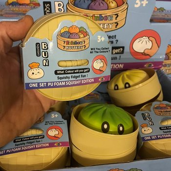 RAGE - Squishy Bun Dumplings KBAR - ONE SET PU FOAM SQUISHY EDITION (12 biċċa)