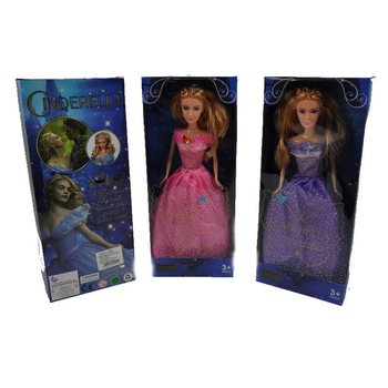 Doll tal-Fairy Tale ta' Cinderella, Kuluri Misti (3 biċċiet)