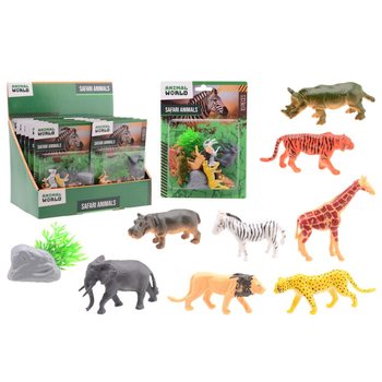 ANIMAL WORLD - SETT TA' ANNIMALI TAS-SAFARI 10 BIĊĊIET FUQ KARD - F'DISPLAY (12-il biċċa)