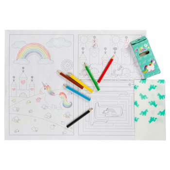 KAXXA HORECA SĦIĦA UNICORN - 48x Settijiet ta' Lapsijiet + 100x Folji għall-Kulur + 100x Srievet (248 biċċa)