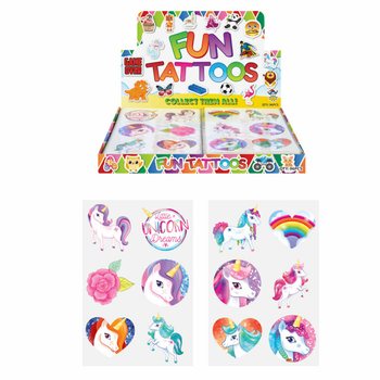 Fun Tattoos: Displej tal-Unicorn (96 biċċa)