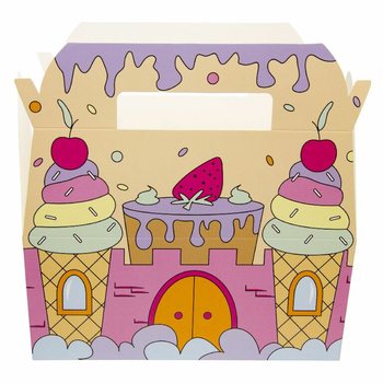 Kaxxa tal-Menu tat-Tfal Kastell tas-Silġ - 22.5 x 12 x 9.5 cm (24 pz)