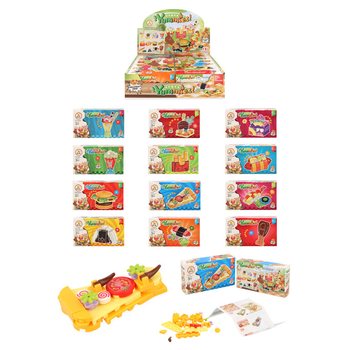 Blokki tal-Bini Fast Food - Settijiet ta' Kostruzzjoni Assortiti f'Display (12-il biċċa)