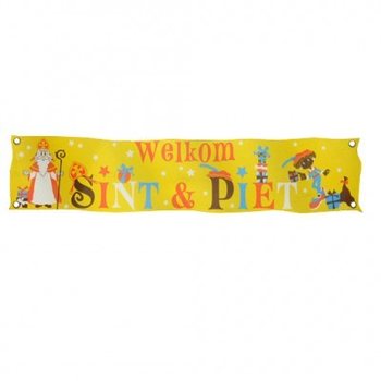 BANNER TA' MERĦBA SINTERKLAAS & PIET XXL 300 X 60 CM (7 biċċiet)