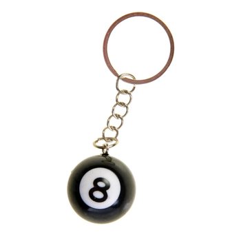 KEYCHAINS TAL-BILLIARD BALL 8 (48 pz.)