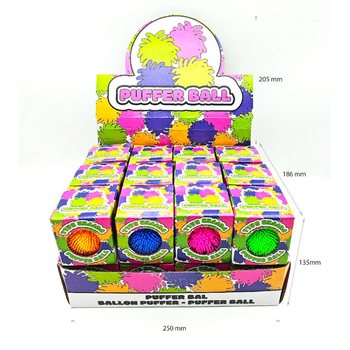 Puffer Ball f'Kaxxa tar-Rigal - 6cm - Fil-Kaxxa u Display (24 biċċa)