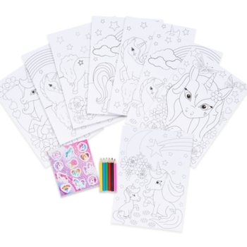 SET TAL-KULUR KBIR UNIKORNU - 22x30x1 CM (12-il biċća)