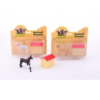 Puzzle 3D tal-Kelb fuq Kard (12-il biċċa)