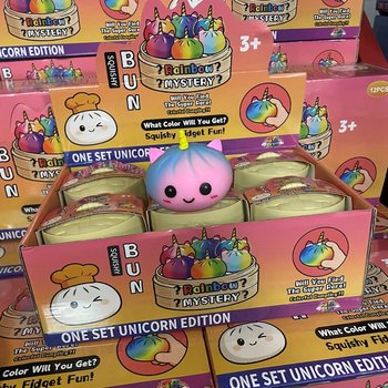 RAGE - Squishy Bun Dumplings KBAR - EDIZJONI UNICORN (8,5 x 8,5 x 7,5 cm) (12 pz)