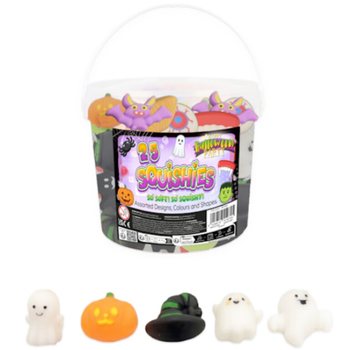 Taħlita ta' Figuri Squishy ta' Halloween f'Barmil (25 biċċa)