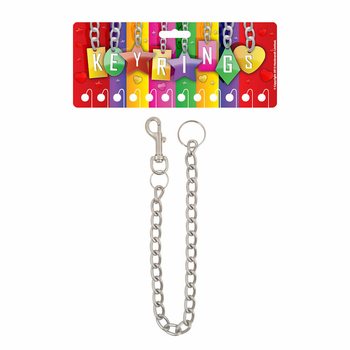 KEYCHAINS TAL-ĦADID B'KORD TAL-METALLU EXTRA TWIL (12-il biċċa)