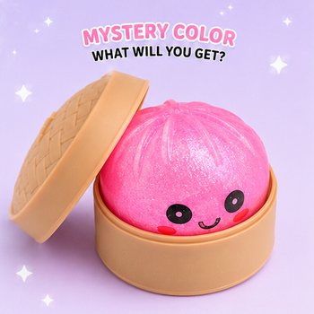 RAGE - Squishy SUGAR EDITION Bun Dumplings ŻGĦIR (5.3 x 5.3 x 4.1 Cm) Viral 2026 Fidget Toy (24 pz)