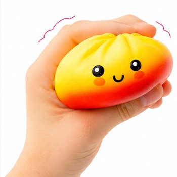 RAGE - LUCKY DUMPLINGS - Squishy Bun Dumplings KBAR Daqs 8.5 x 8.5 x 4.8 cm - FID-DISPLAY (12-il biċċa)