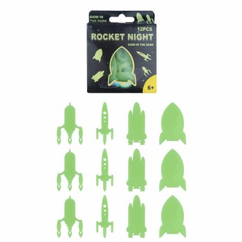 ROKKETS U SPAZJU GLOW IN THE DARK GĦAS-SAQQAF F'DISPLAY (24 biċċa)