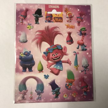 FOLJI TA' STIKERS TROLLS KBAR, 20x16 cm (10 biċċiet)