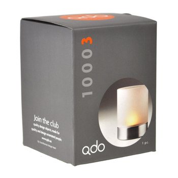 QDO - Detentur tax-Xemx Hurricane Stainless Steel / Ħġieġ Mat (1 pz.)