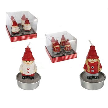 4 CANDELE TEALIGHT KARATTRI TAL-MILIED F'KAXXA TAR-RIGAL (12-il sett)