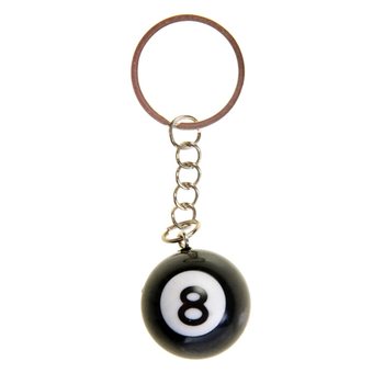 KEYCHAINS TAL-BILLIARD BALL 8 (48 pz.)