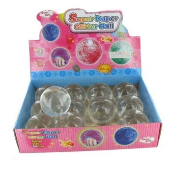 Ballun Glitter Bouncy f'Display (12-il biċċa)