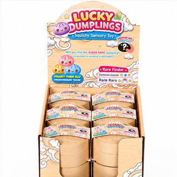 RAGE - LUCKY DUMPLINGS - Squishy Bun Dumplings KBAR Daqs 8.5 x 8.5 x 4.8 cm - FID-DISPLAY (12-il biċċa)