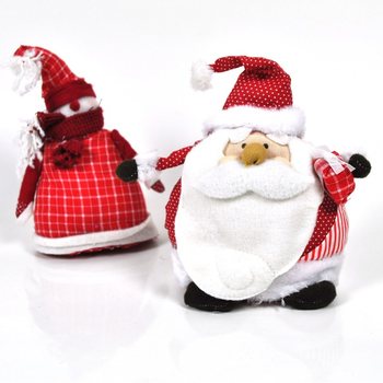 SANTA KLAWS U SNOWMAN TAL-PLUSH (4 biċċiet)