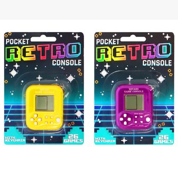KONSOL TAL-LOGĦOB RETRO TAL-BUT B'KEYCHAIN - 26 LOGĦBA (6 BIĊĊIET)