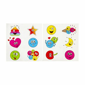 FUN TATTOOS &ndash; MUDELL: SMILEY (96 biċċa)