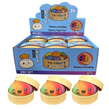 RAGE - RAINBOW Squishy Bun Dumplings KBIRA (8.5 x 8.5 x 4.8 Cm) - Viral 2026 Fidget Toy (12pc.)