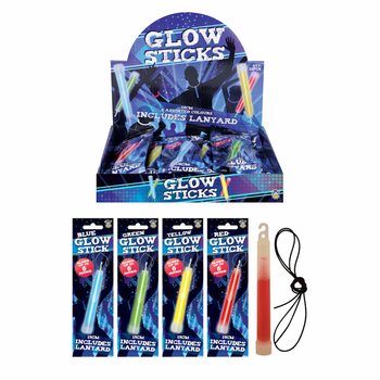 GLOW STICK BREAKLIGHT - 15CM TWAL L-GĦONQ - MIX TA' KULURI F'DISPLAY (12-il biċċa)