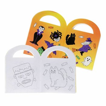 Kotba żgħar tat-tpinġija tal-Halloween bi stikers (48 biċċa)
