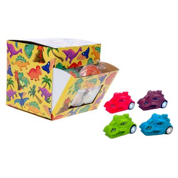 Tipp Pull Back ta' Dinosaur f'Display (50 biċċa)