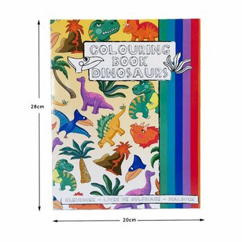 A4 - Ktieb tat-Tpinġija tad-Dinosawri 21x28 cm, bi Stikers (12-il biċċa)