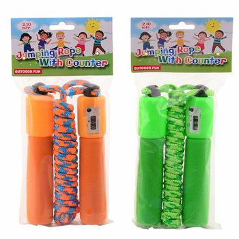 OUTDOOR FUN - skipping rope bil-counter, 2.10 m (6 biċċiet)