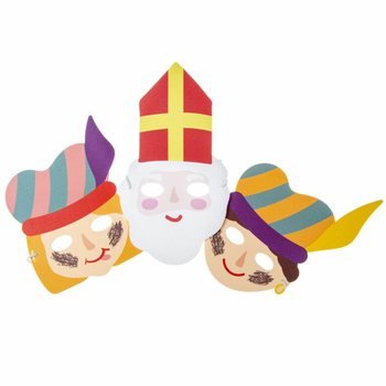 SINTERKLAAS - MASKRI TAL-FOAM TA' SAN NIKOLA U PIET (48 pz.)