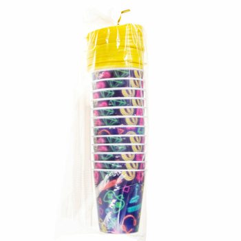 TAZZA GĦAX-XORB / TAZZA TAL-ĠELAT BI STRAW - GAMER (12-il biċċa)
