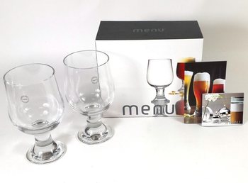 MENU - Sett ta' 2 tazza tal-birra skura (1 pz.)