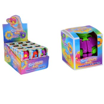 BALLUN FIDGET SPINNER SPIN & POP - SPIN SHIFT BALL - F'DISPLAY (24 BIĊĊA)