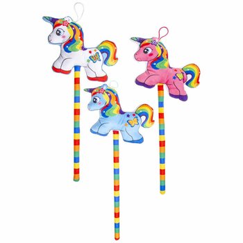 Unicorn tal-Plush fuq Stikka - Kuluri Mix-Mixed (12 pz.)