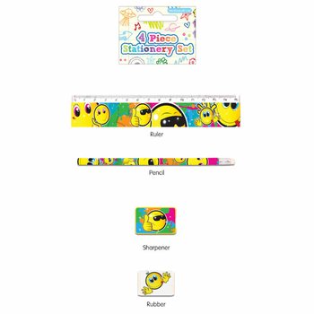 Sett ta' Kartolerija Smiley bi 4 Biċċiet (24 pz.)