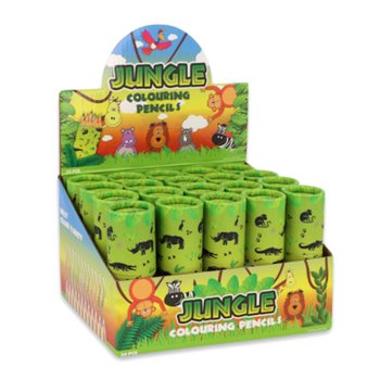 12-il Kulur f'Tubu: Mudell Annimali tal-Ġungla - Display (20 pz.)