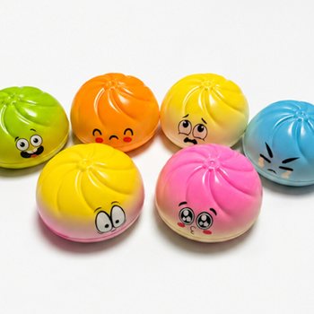 RAGE - Dumplings Squishy KBAR (Daqs 9 x 9 x 4 Cm) - Viral 2026 Fidget Toy - B'HEADER CARD (24 pz.)