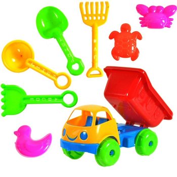 Sett tal-Baħar Dump Truck 17 cm (10 biċċa)
